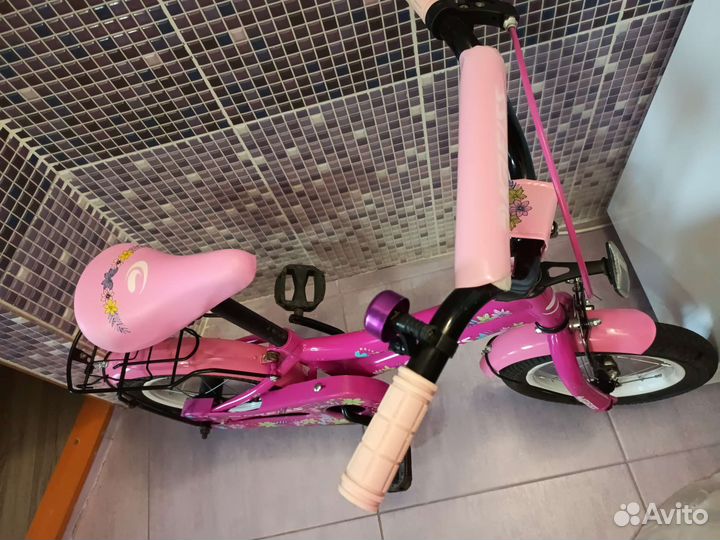 Велосипед для девочки 3-5 лет