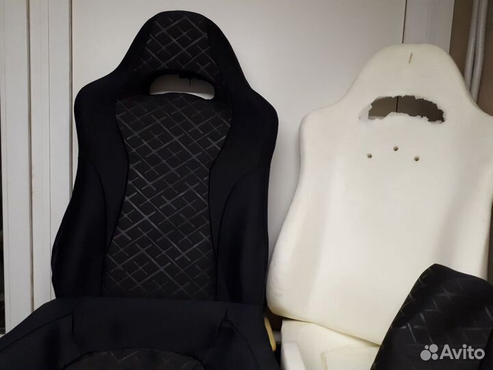 Пенолитье сиденья и тканевые обивки Recaro