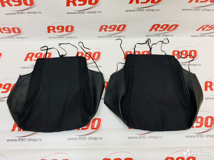 Чехлы сидений Веста (ткань+экокожа)