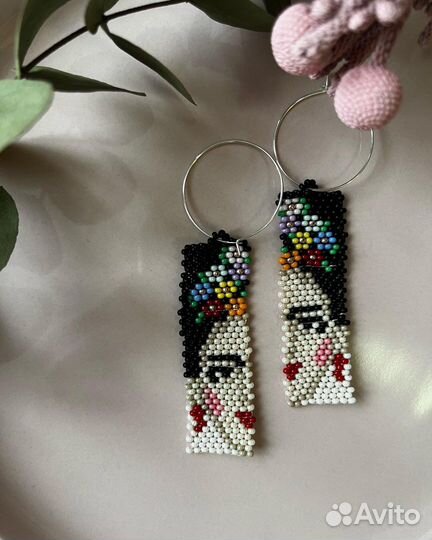 Серьги из бисера