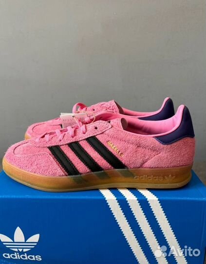 Adidas gazelle indoor pink purple оригинал