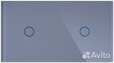 Панель двойная для сенсорных выключателей 157х86