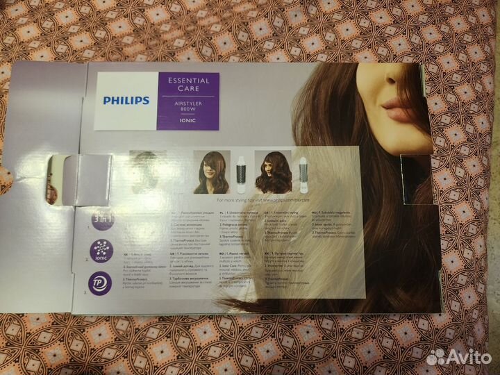 Фен щётка philips essential care ionic 800w