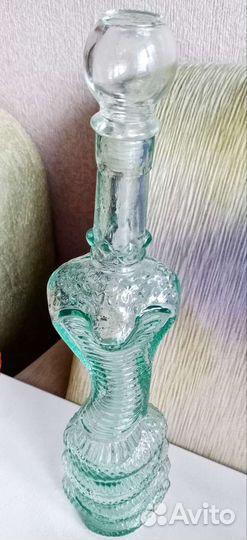 Вазы из цветного стекла СССР 1950-70 гг