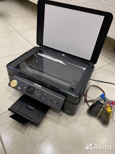 Мфу принтер Epson XP-342 с снпч и чернилами