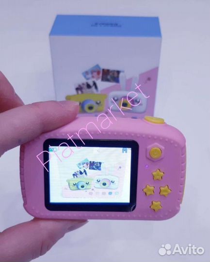 Детский фотоаппарат игрушка зайчик мишка