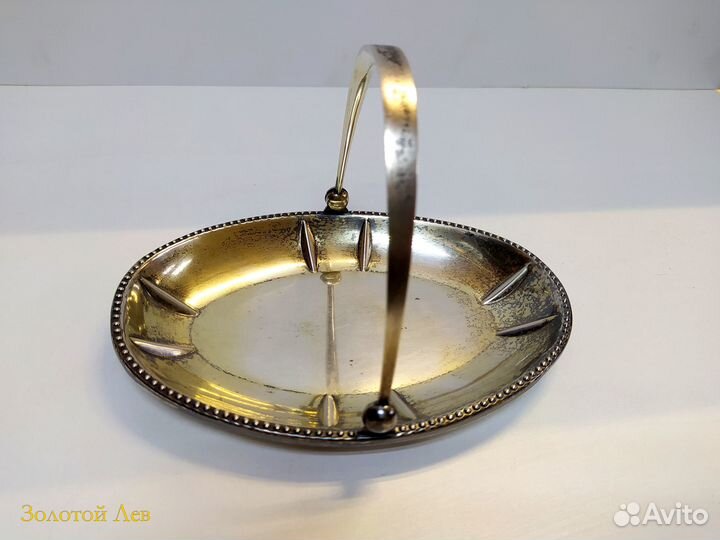 Конфетница серебряная