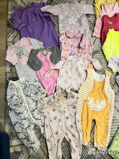 Большой пакет вещей на девочек 56-74