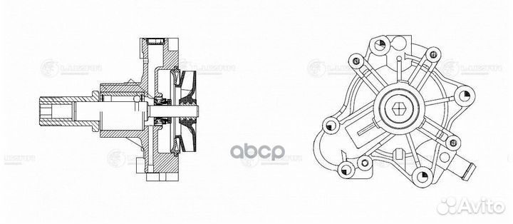 Насос водяной fiat ducato (06) /iveco daily (06)