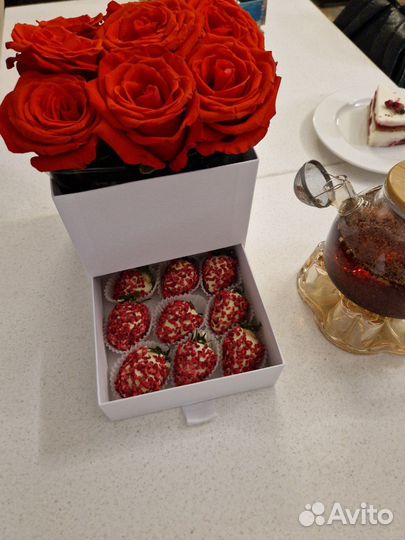 Букеты из клубники в шоколаде