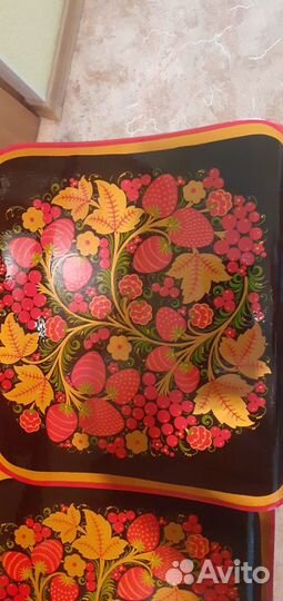 Хохломской детский стульчик