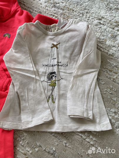 Детские вещи пакетом 68 74 на девочку