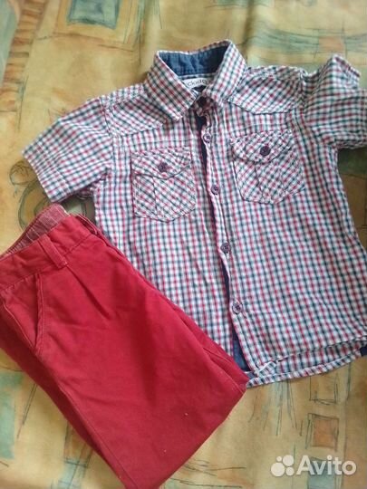 Рубашка и брюки на мальчика 92