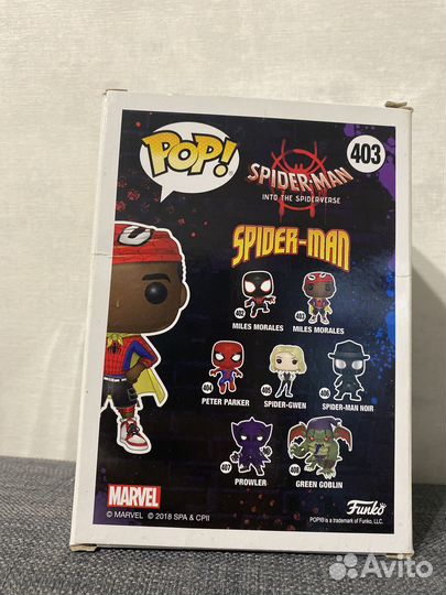 Funko pop miles morales spider MAN 403