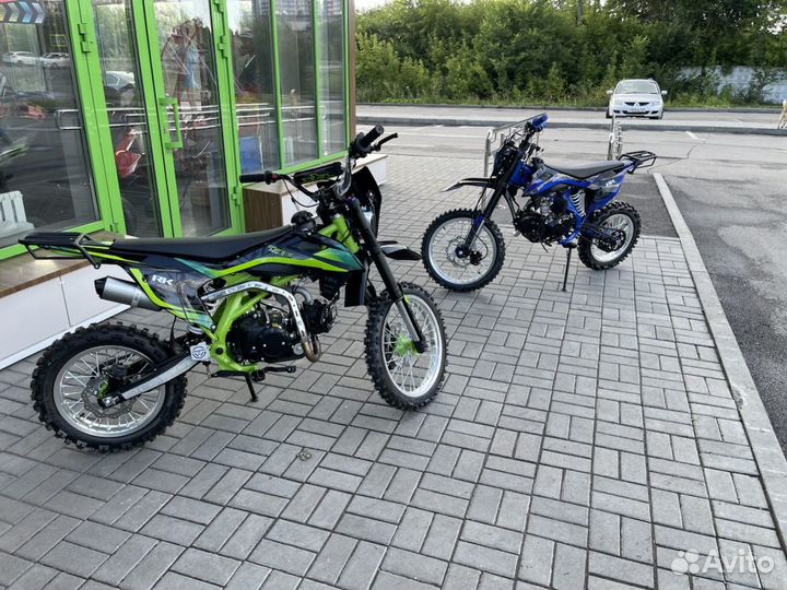 Питбайк Racer TRX125 E, Синий