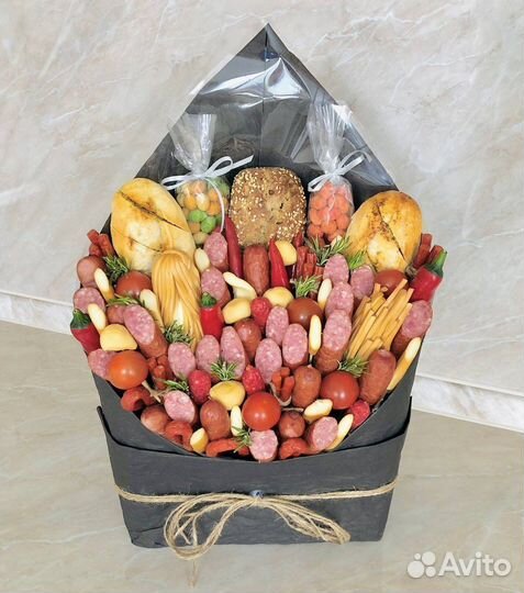 Мужской букет мясной в конверте