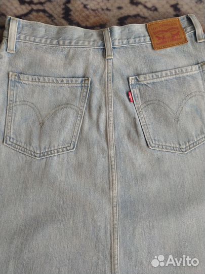 Джинсовая юбка levi's 28