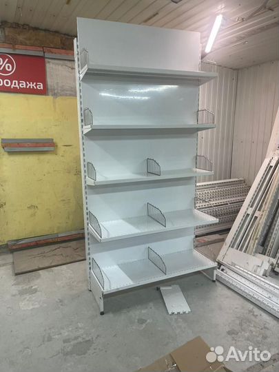 Стеллаж металлический торговый для магазина бу