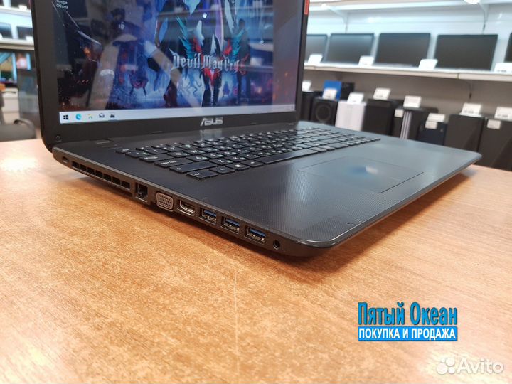 Ноутбук Asus 17, Core i5 4210, RAM 8Gb, GeForce 2G