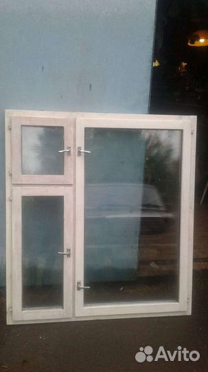 Рама окно со стеклом дерево бу