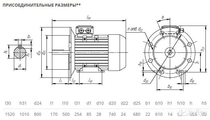 Электродвигатель аир 355S2 (250кВт-3000об) новый