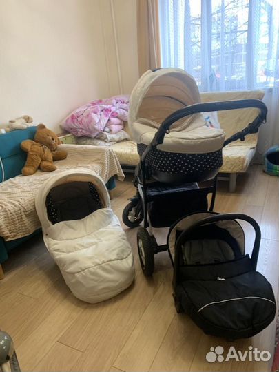 Коляска 3в1 camarelo