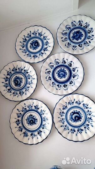 Набор чайный Гжель