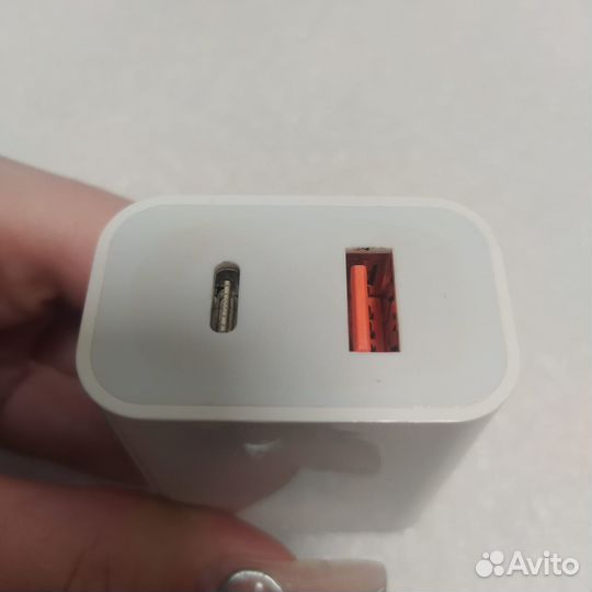 Сетевое зарядное устройство Deppa USB-C + USB-A, P