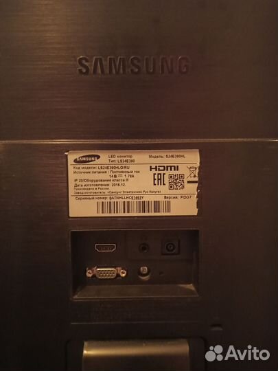 Монитор Sasmsung S24E390HL с диагональю 23.6