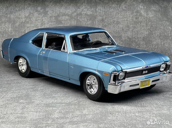 Модель chevrolet nova ss 1970 1/18 maisto
