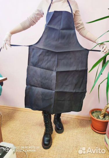 Фартук рабочий черный