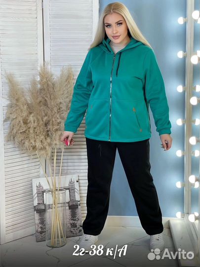 Спортивный костюм до 62 размера флис