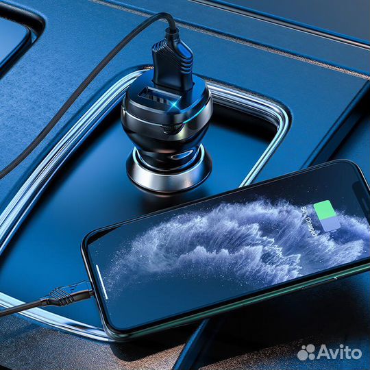 Автомобильное зарядное устройство hoco Z40 Superio