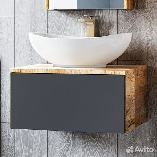 Тумба с раковиной Misty Ива П-Ива-01090-481Я