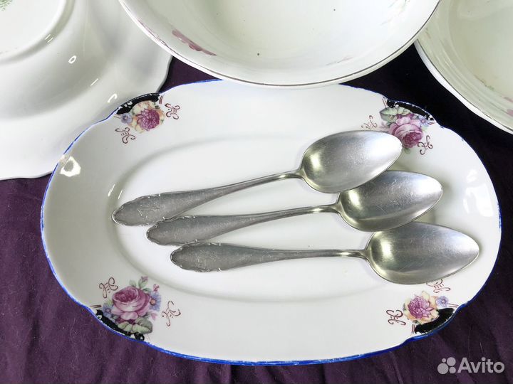 Посуда СССР 1930-1950 годы, мельхиор Европа