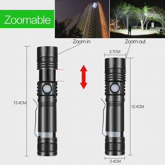 Светодиодный фонарь (металл антивлага аккумулятор)