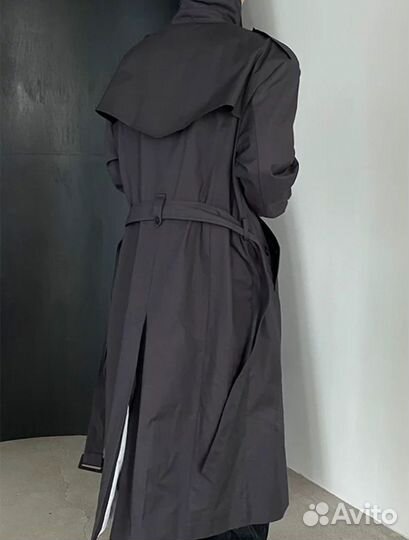 Тренч Rick Owens Black trench coat