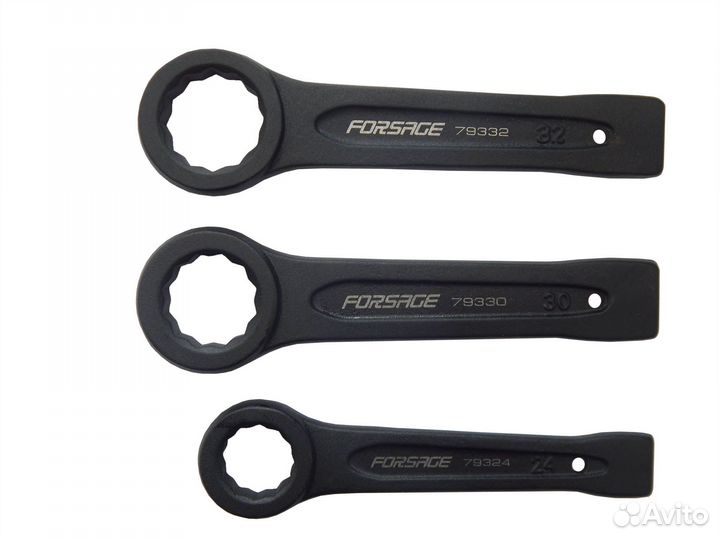 Ключ накидной ударный односторонний 32мм (L-190мм)