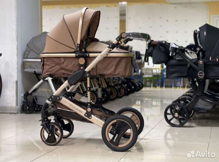 Коляска 2в1 трансформер Новая (Стильная)