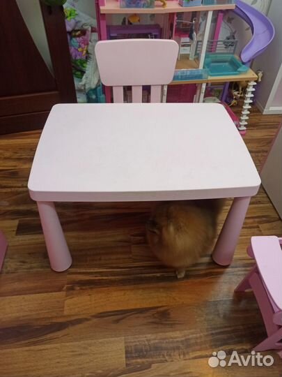 Детский стол и стул IKEA