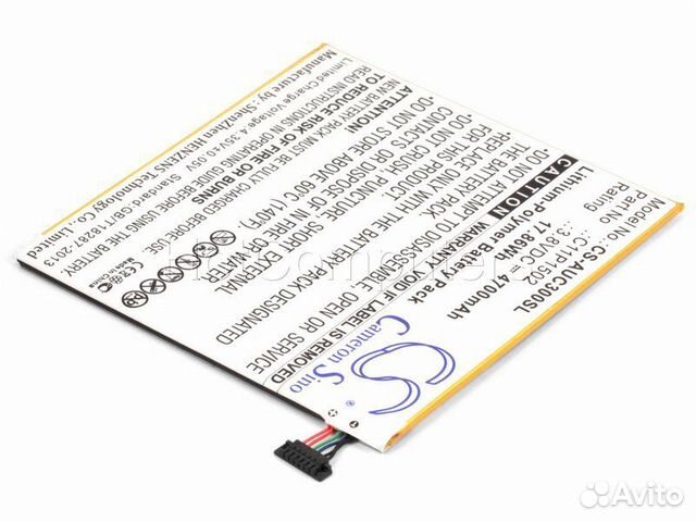 Аккумулятор CS-AUC300SL к Asus ZenPad 10 Z300C, Z3