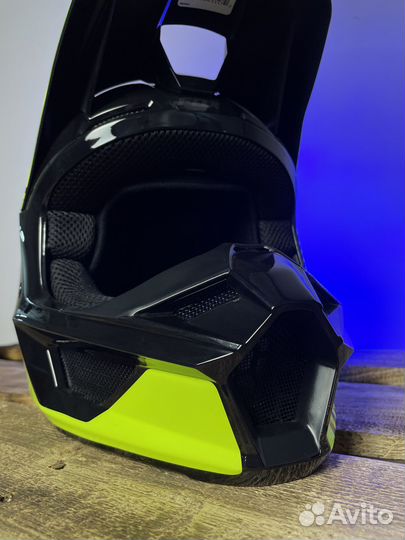 Мотошлем Fox V1 Revn Helmet Yellow размер М