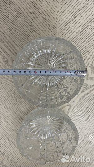 Конфетница хрустальная