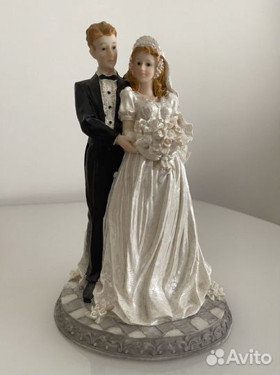 Свадебная статуэтка + букетик невесты