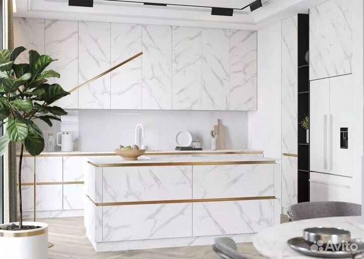 Кухня угловая с барной стойкой