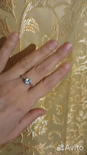 Кольцо с топазом sky