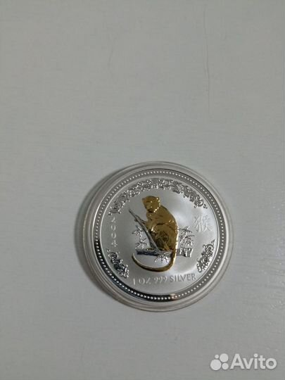 Монета elizabeth 2 australia 1 dollar 2004 г