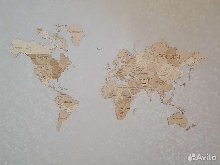 Карта мира декор 85/160