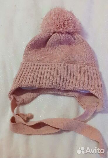 Шапки, перчатки, манишка на девочку 3-5 лет