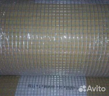 Сетка сварная оцинкованная 10*10*0,8/ цена за метр